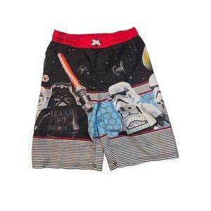 LEGO Star Wars Boys Swim Trunks Darth Vader Stormtrooper Board Shorts Size 10/12